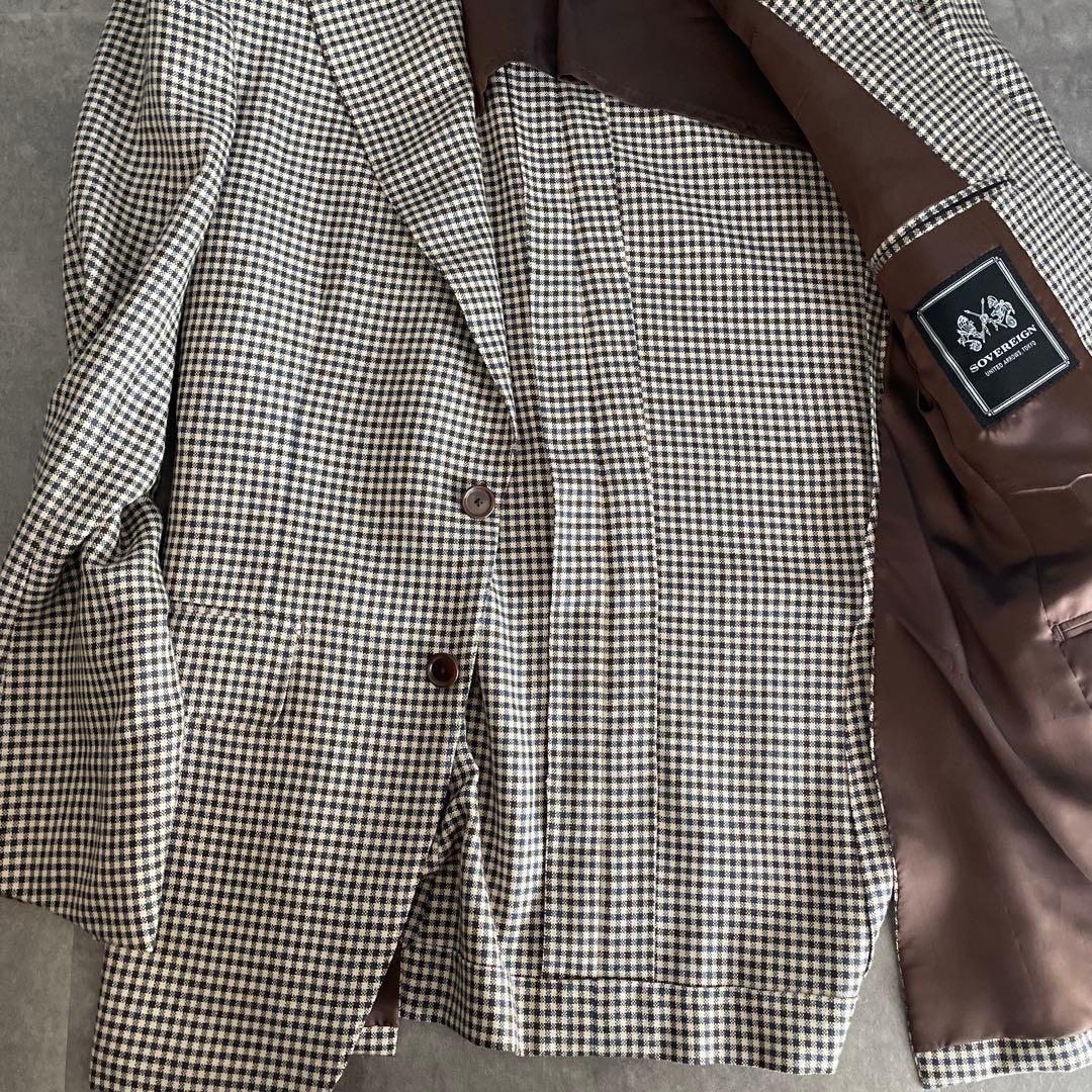 ユナイテッドアローズ　ソブリン　チェックジャケット