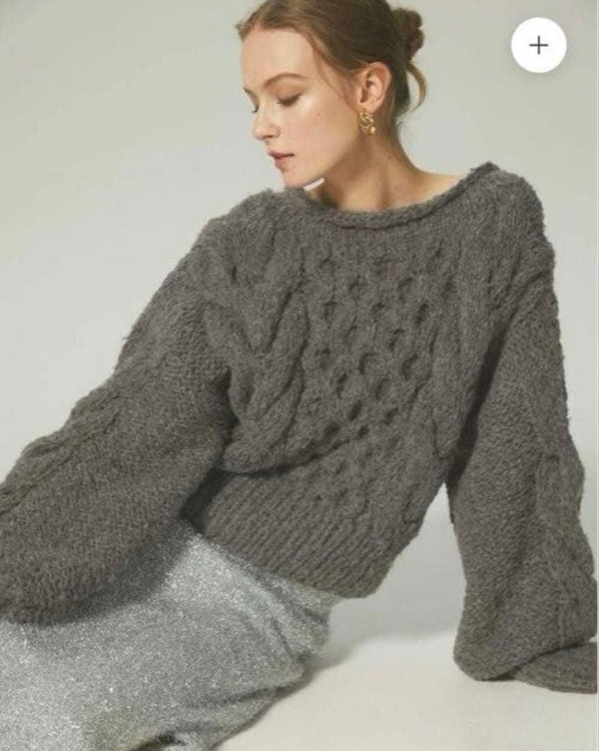 the toe ニームハンドメイドケーブルhandmade cable knit