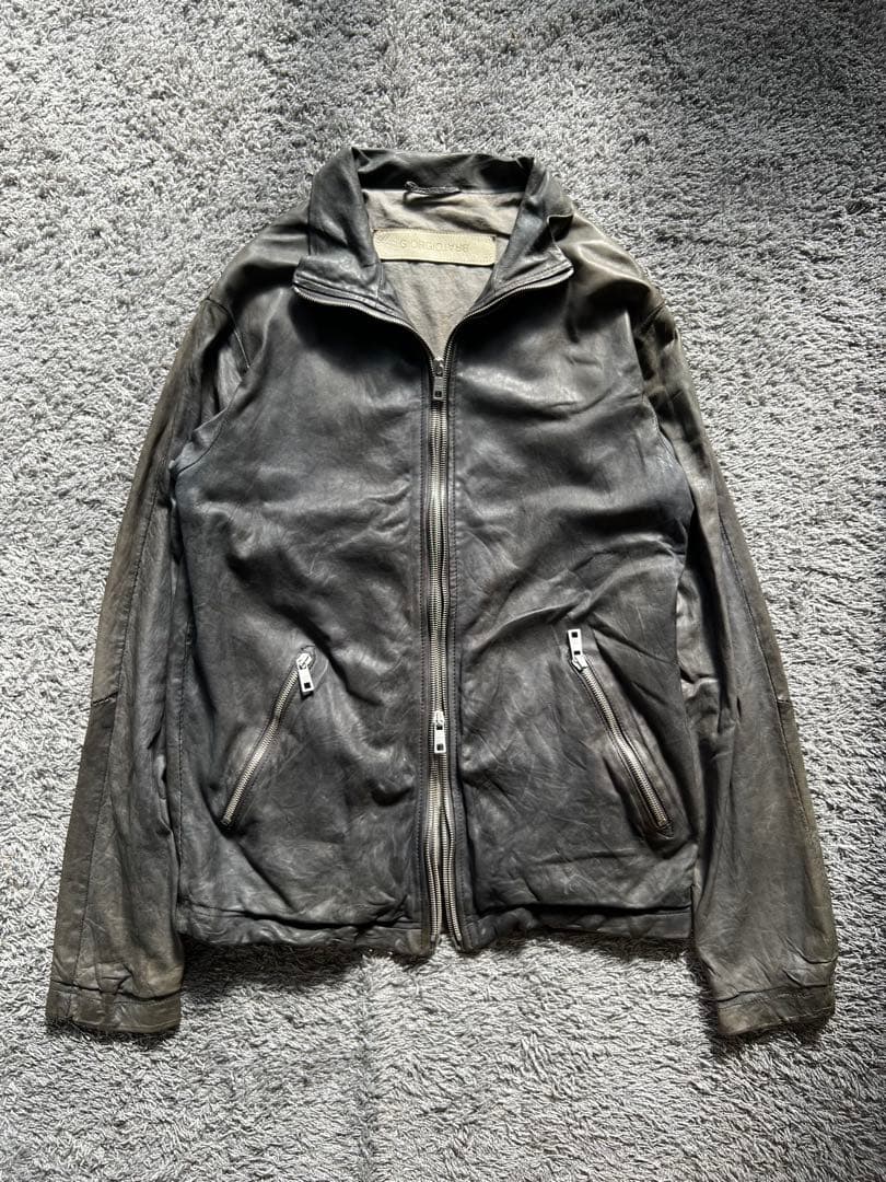 ジャケット・アウター \"GIORGIO BRATO\"Double Zip Leather Jacket