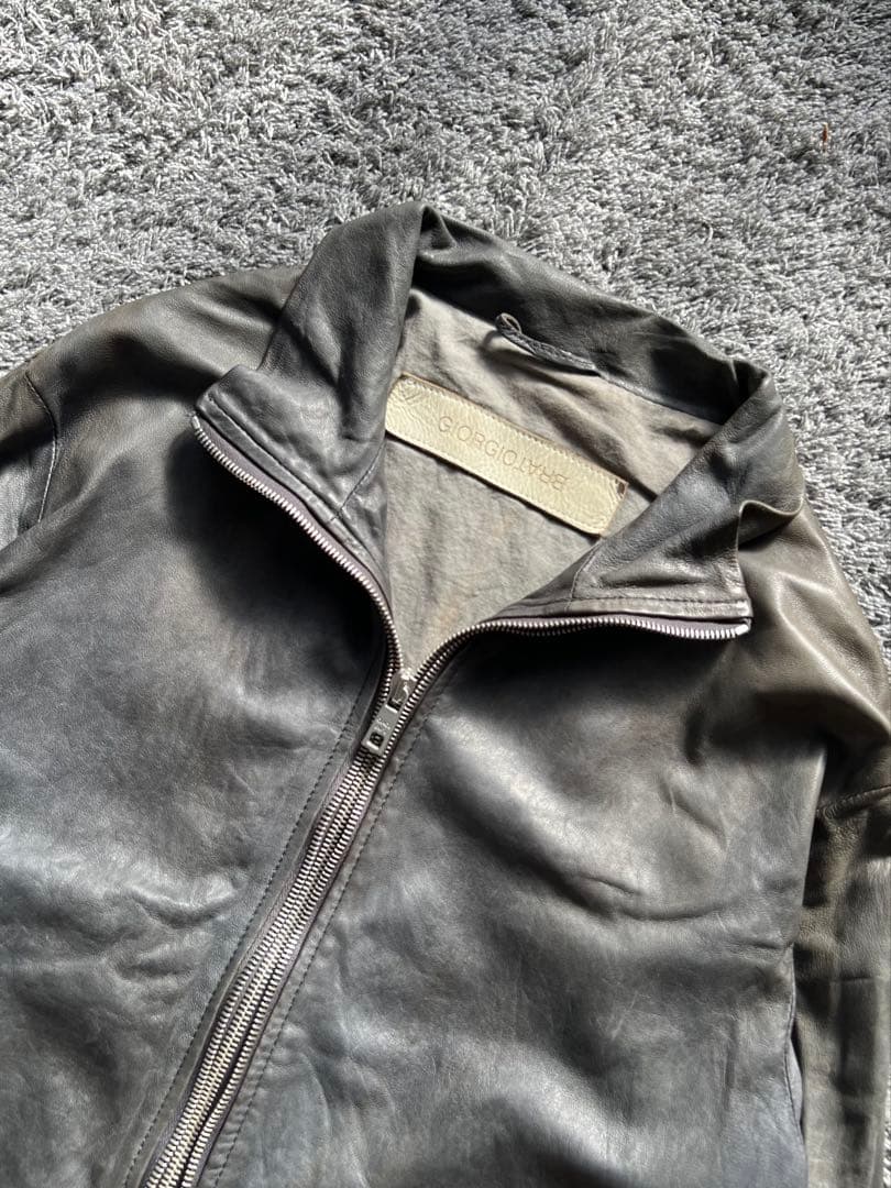 ジャケット・アウター \"GIORGIO BRATO\"Double Zip Leather Jacket