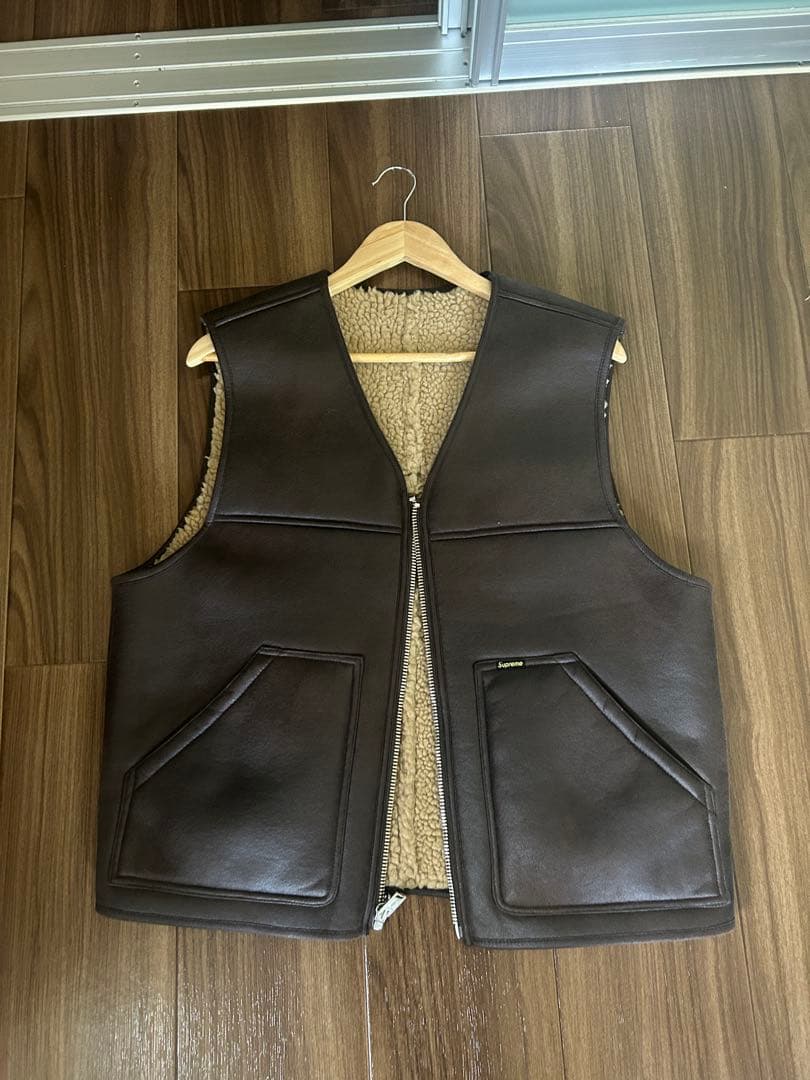 Supreme Faux Shearling Work Vest S ベスト