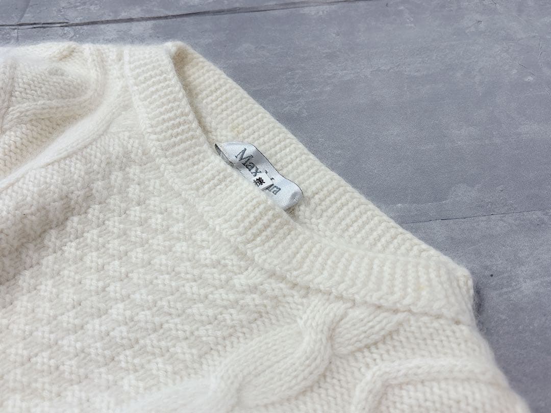 最高級 白タグ【MaxMara】クリーニング済 極上アンゴラウール