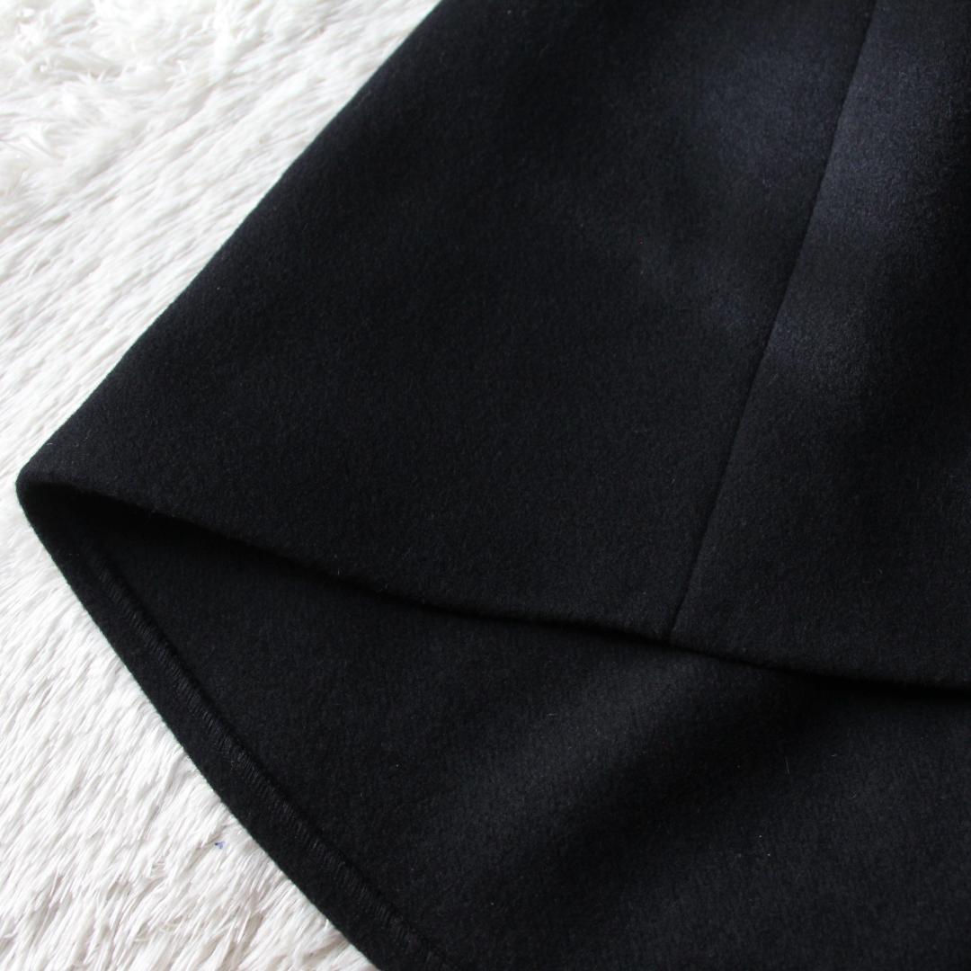 美品　ヨーコチャン フィッシュテール　ノースリーブワンピース　ウエストタック　黒