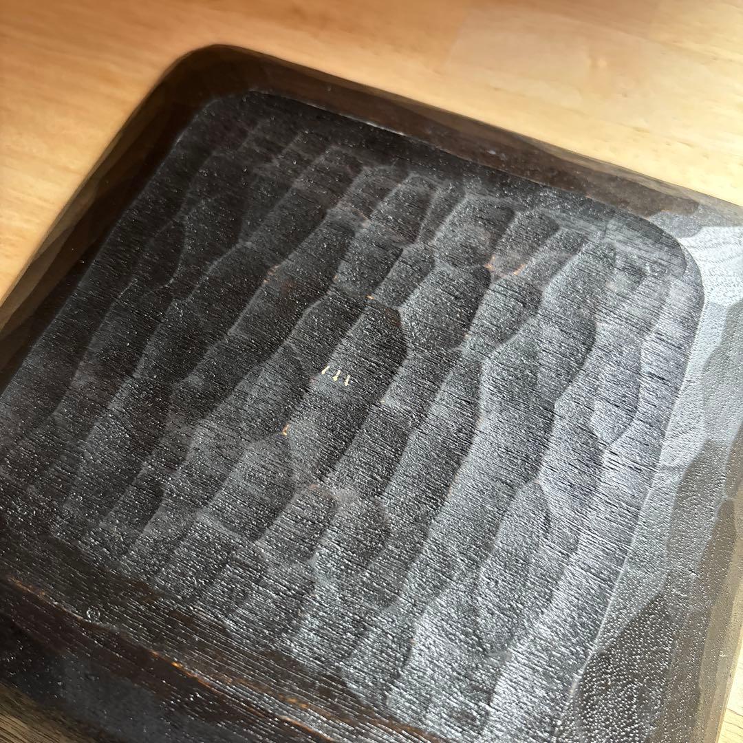 【新品未使用】 三谷龍二　角皿　漆
