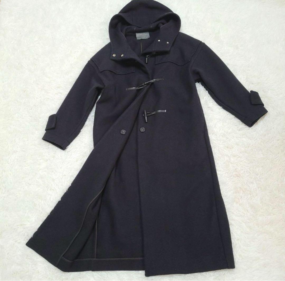 アンクレイヴ　プルーフメルトンダッフルコート　紺色　オンワード樫山