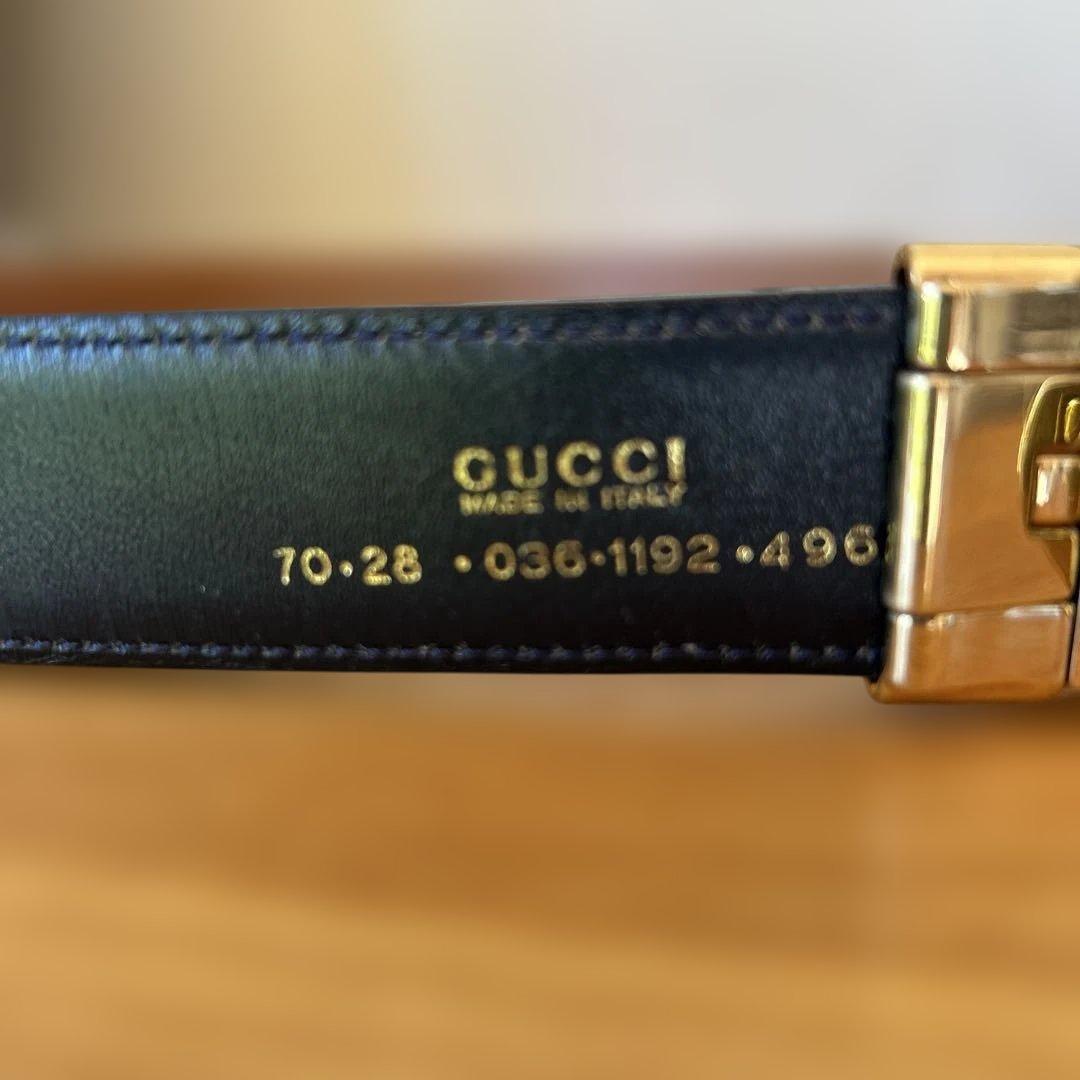 GUCCI グッチレザー ベルト リバーシブル　ブラウン &ブラック
