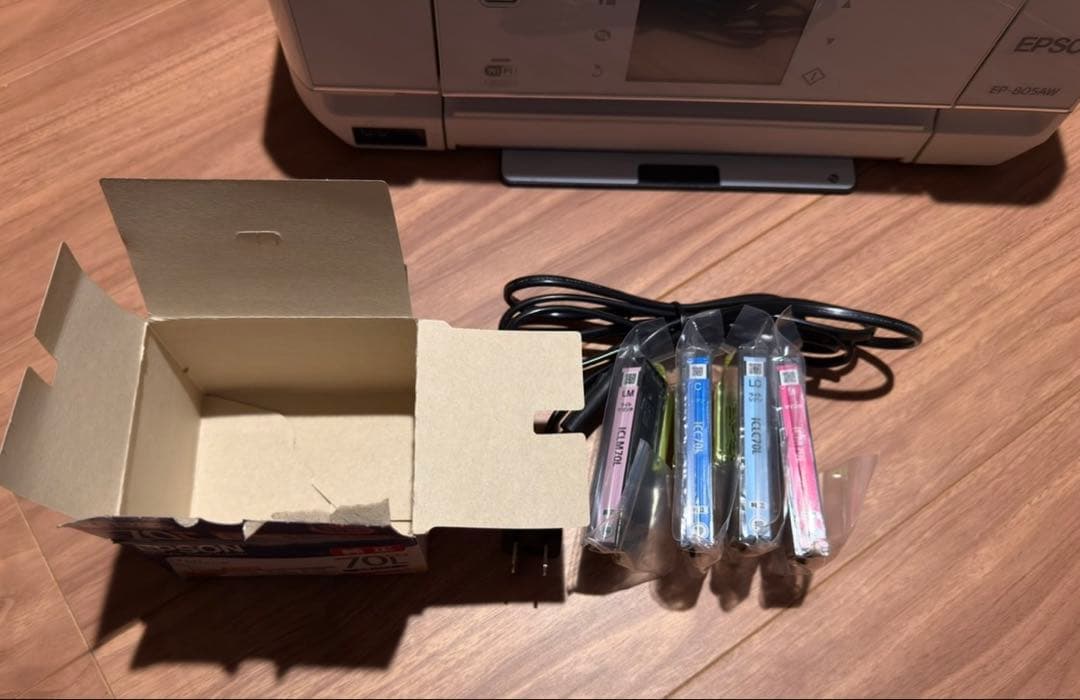 （ジャンク品）エプソン EPSON プリンター EP-805AW 純正インク付き