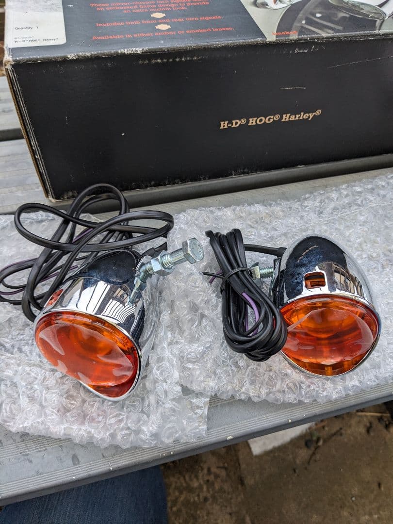 ハーレーダビッドソン純正オプションフレイムウインカーダイナソフテイルスポーツスタ