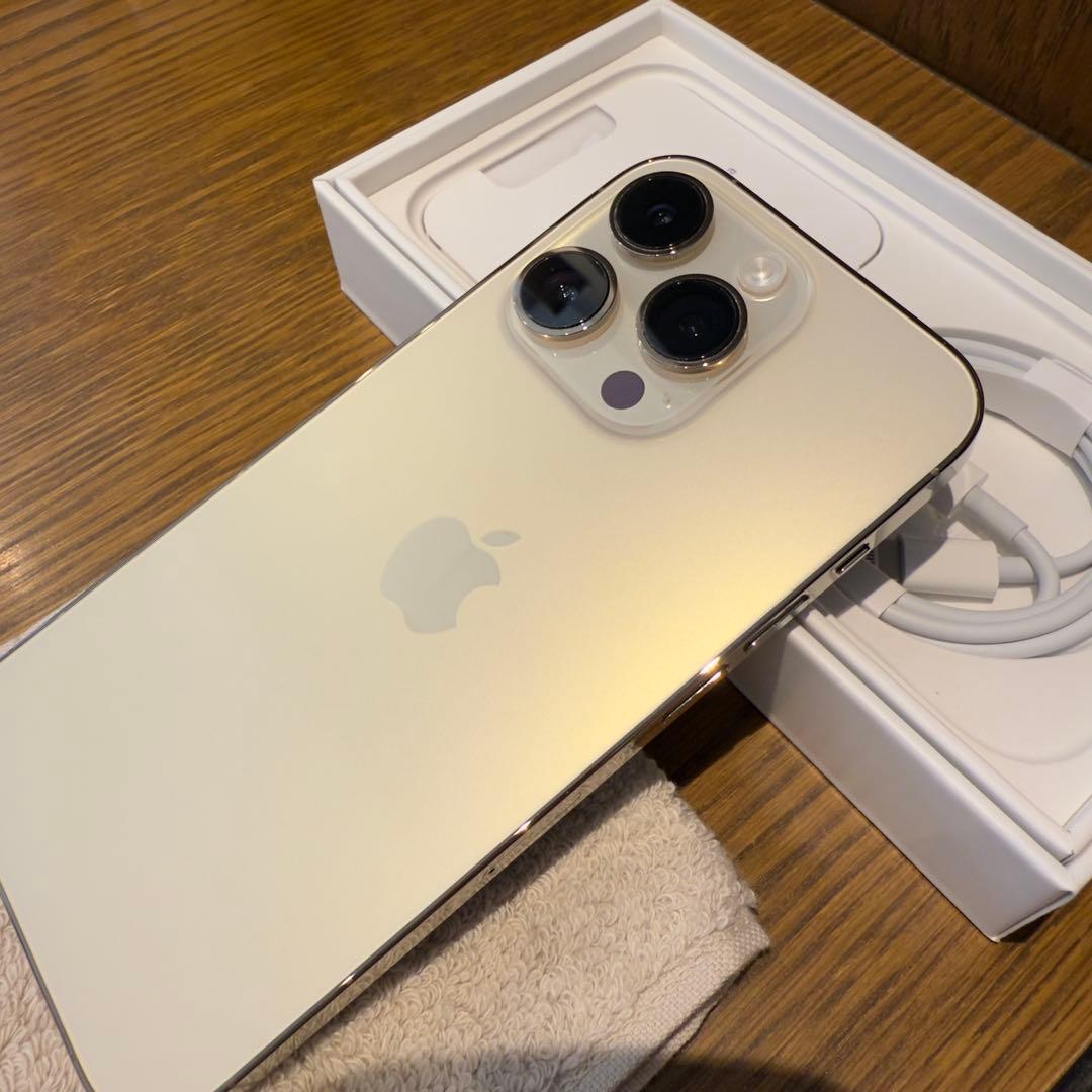 超極美品！iPhone14pro ゴールド 256GB SIMフリー おまけ付き