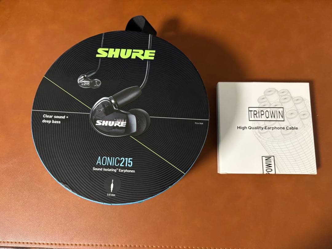 SHURE SE215 AONIC215 箱あり 純正＋Tripowinケーブル