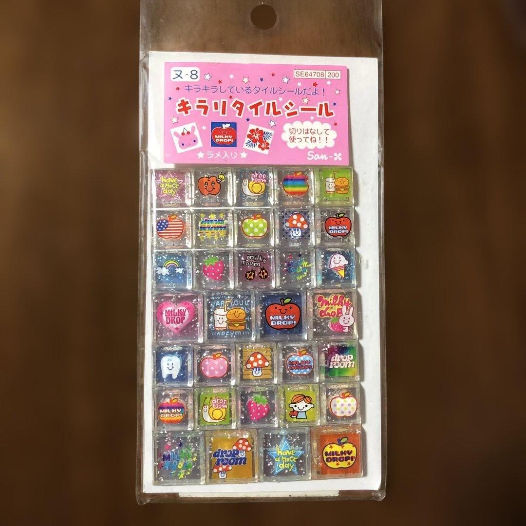 o*3様 サンエックス キラリタイルシール １点 平成当時物 【レア】