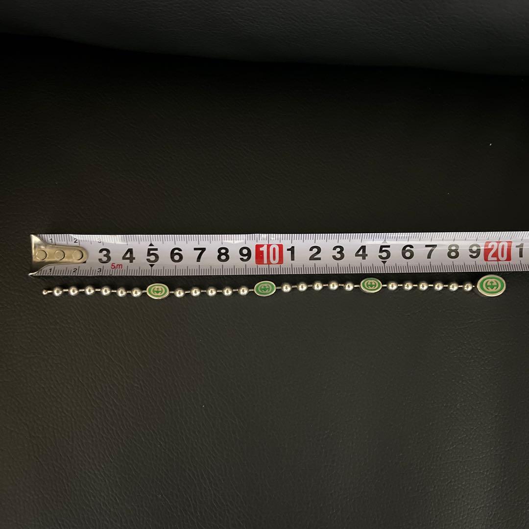 GUCCI インターロッキングボールチェーンブレスレット