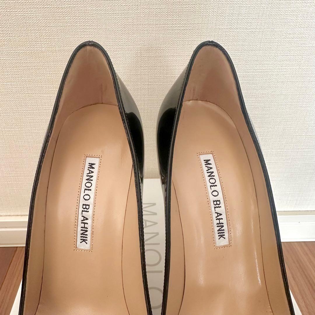 【美品】 MANOLO BLAHNIK マロノブラニク 36.5 BB エナメル