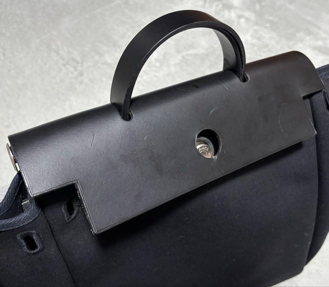 HERMES エルメス リュック エールバッグ ブラック