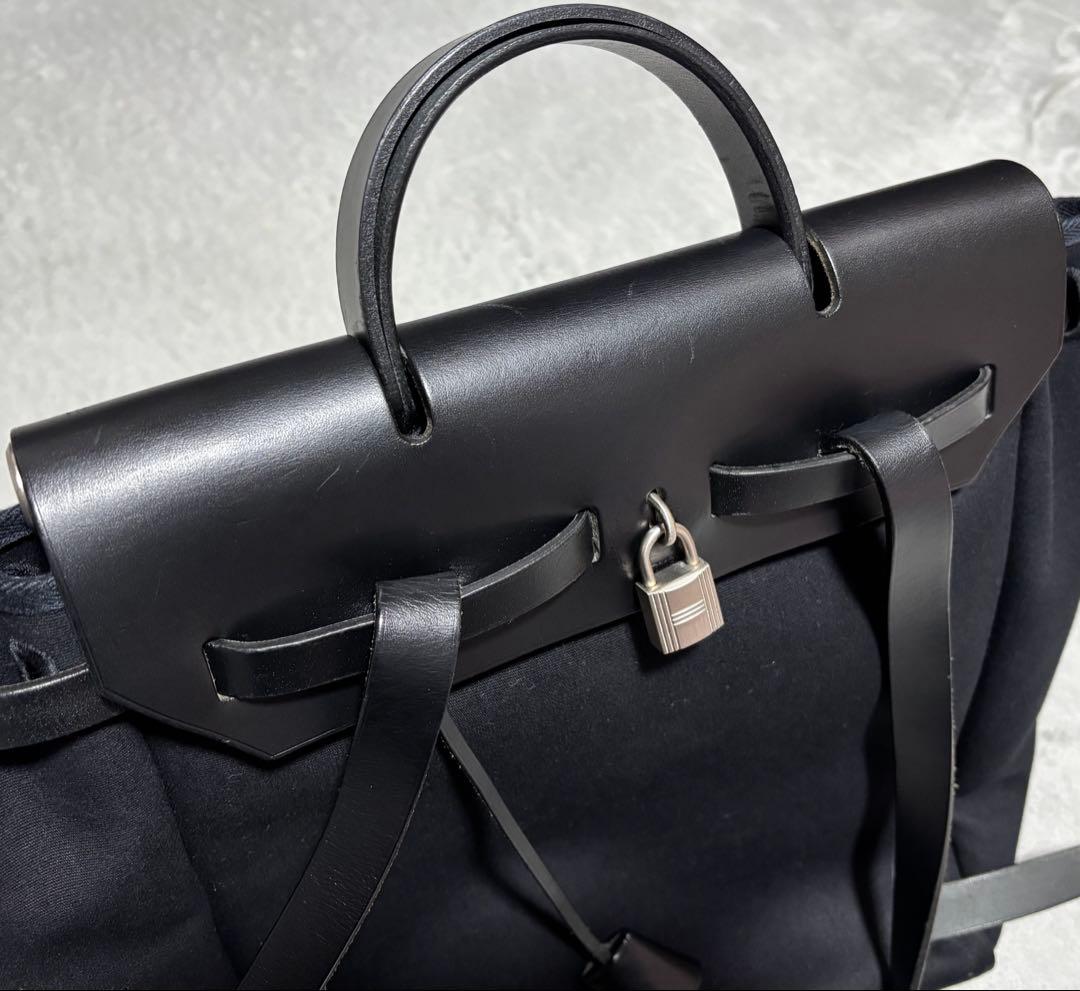 HERMES エルメス リュック エールバッグ ブラック