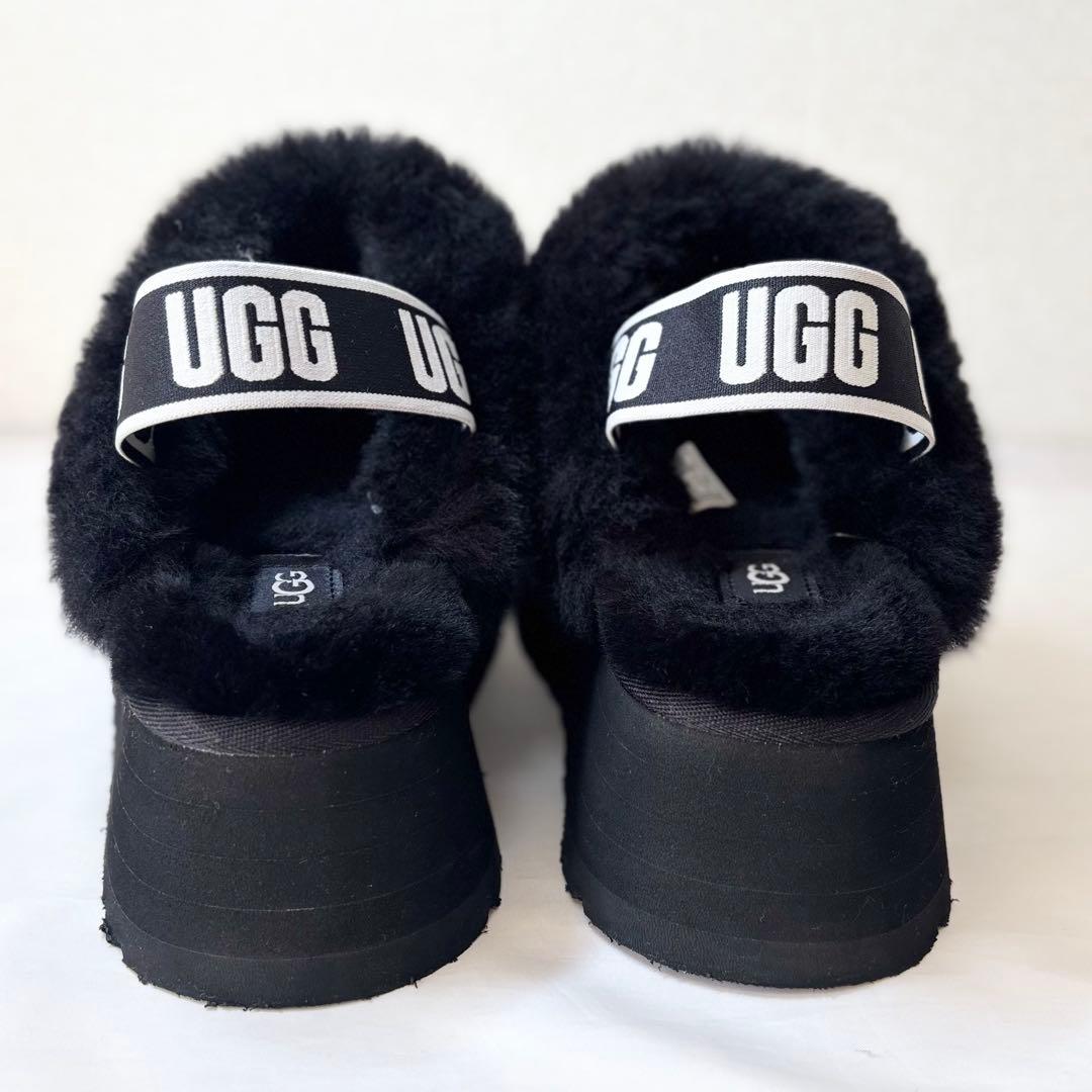 【美品】　UGG 　ファンケット　ムートン　サンダル　ブーツ　ファー　22cm