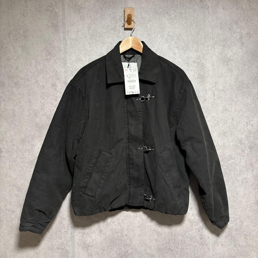 ZARA ザラ クロップドフィットトグルボタンジャケット S