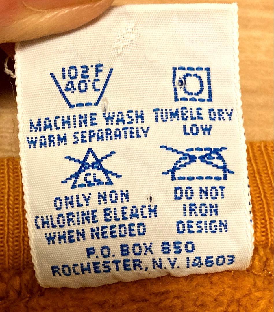 90s USA製 Champion reverse weave マスタード