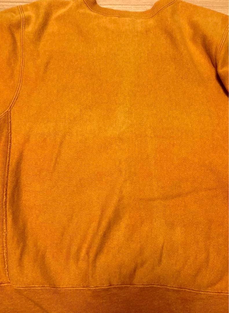 90s USA製 Champion reverse weave マスタード