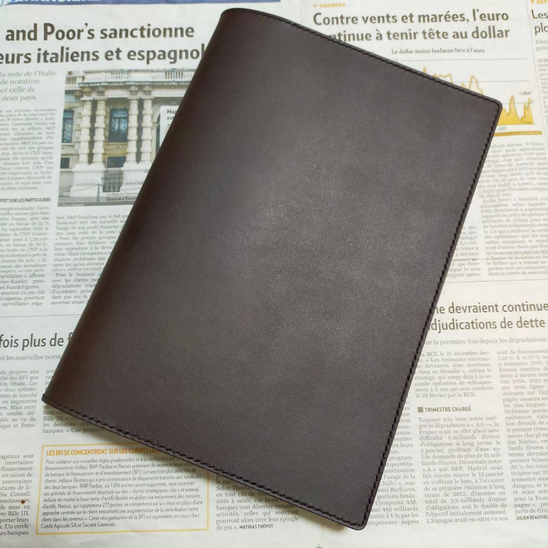 【まや】栃木レザー　正寸B5サイズ　ノートカバー