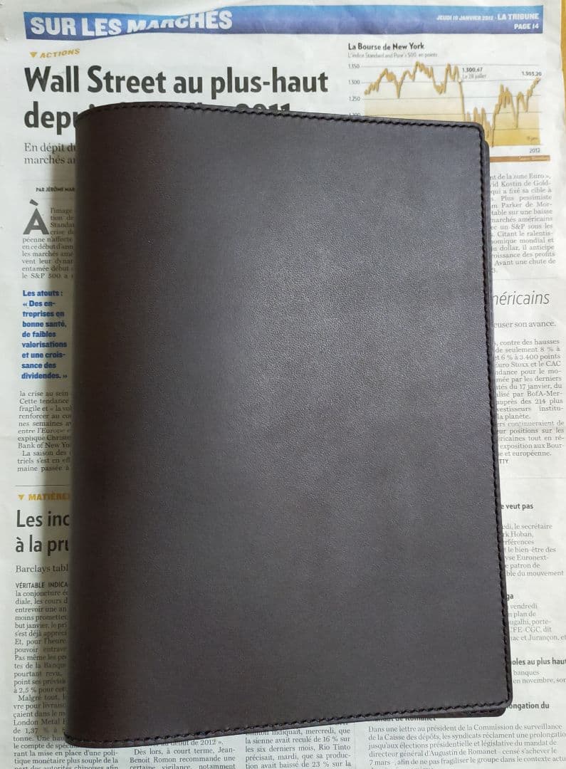 【まや】栃木レザー　正寸B5サイズ　ノートカバー