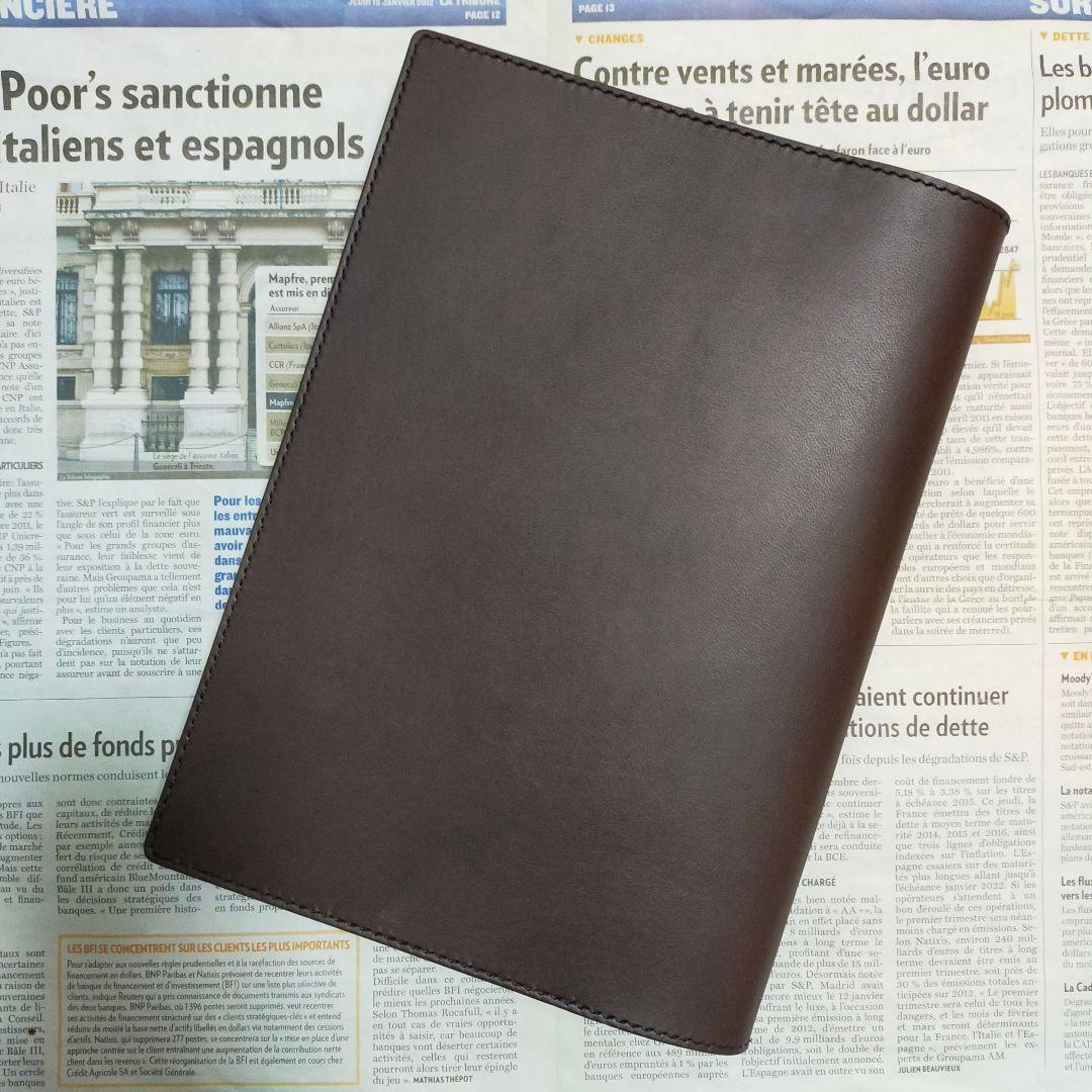 【まや】栃木レザー　正寸B5サイズ　ノートカバー