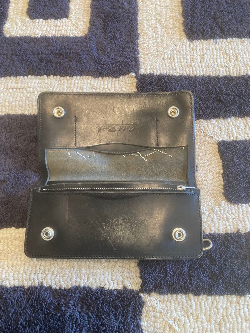 ゴールドラッシュ スパイダースタッズ長財布ウルフルズヘッド ルイスレザー レア