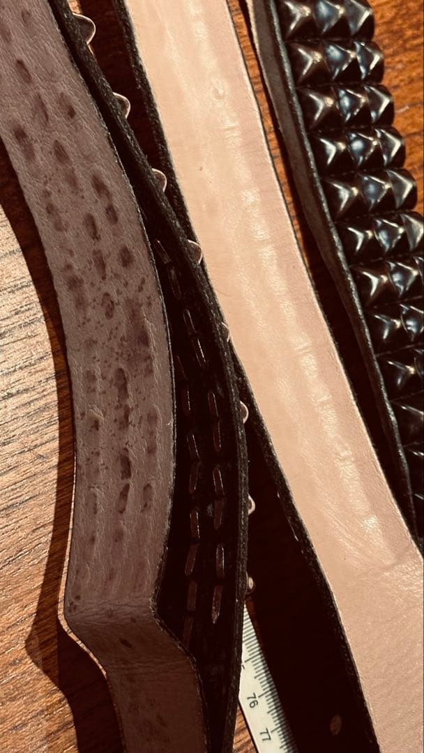 wendy's ベルト　英国製　Sサイズ　パンク　2連ピラミッド