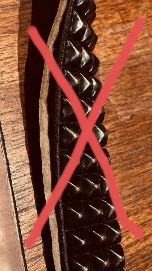 wendy's ベルト　英国製　Sサイズ　パンク　2連ピラミッド