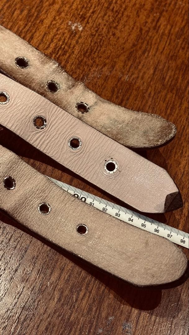 wendy's ベルト　英国製　Sサイズ　パンク　2連ピラミッド