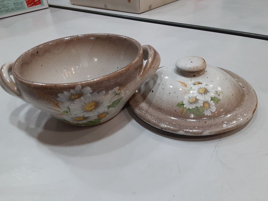 マニーマーガレットフランス窯&スープカップ+ソーサー