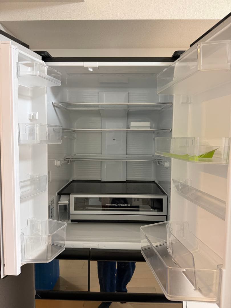 パナソニック 冷蔵庫 551L NR-F55WX1-X オニキスミラー