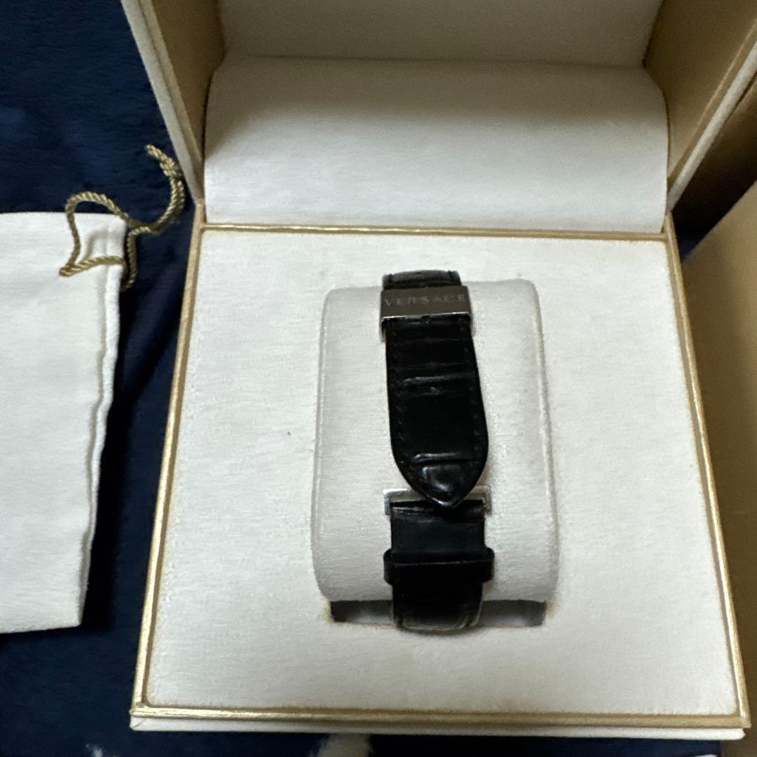 VERSACE クォーツ時計 シルバー 黒