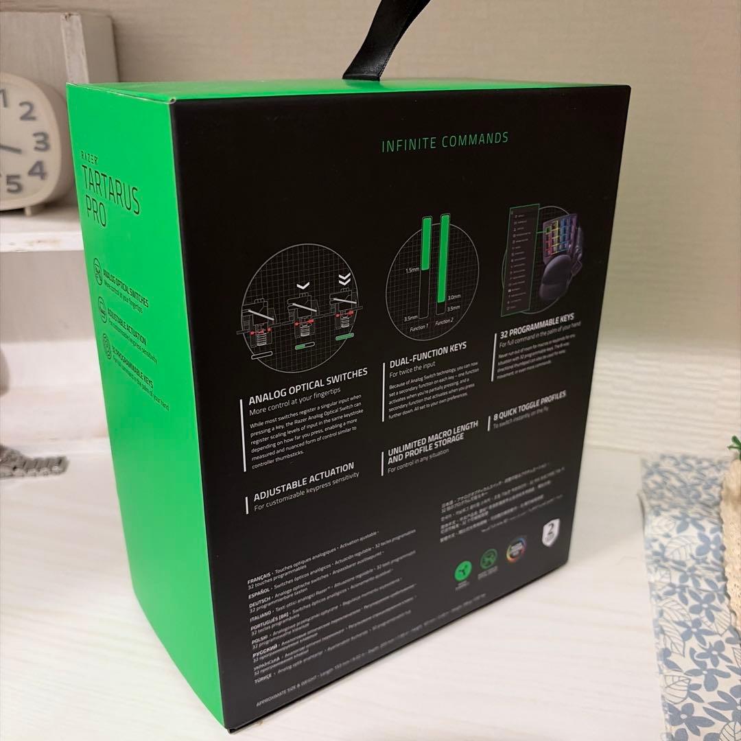 【ほぼ新品、開封あり】Razer TARTARUS PRO 左手キーボード