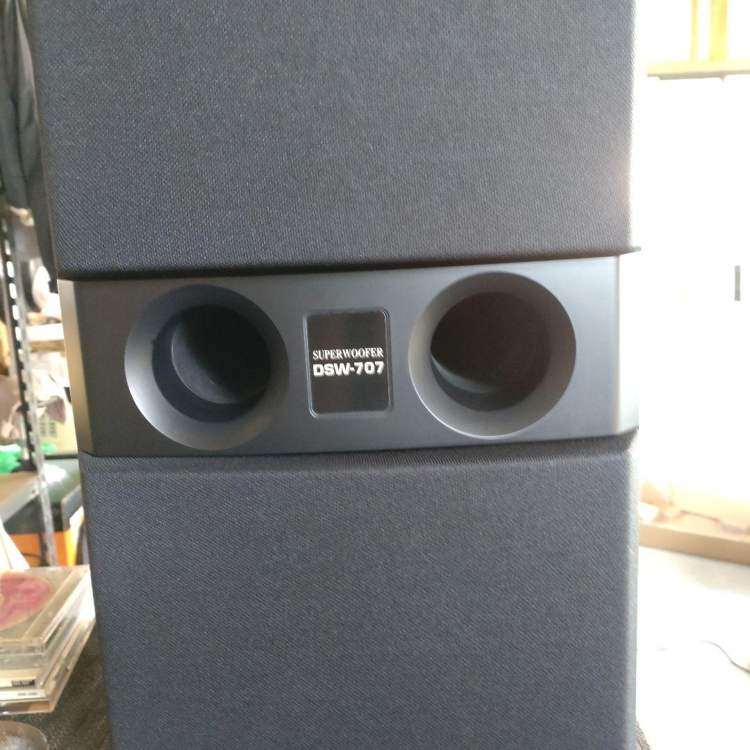 DENON DSW-707 サブウーファー ブラック動作品