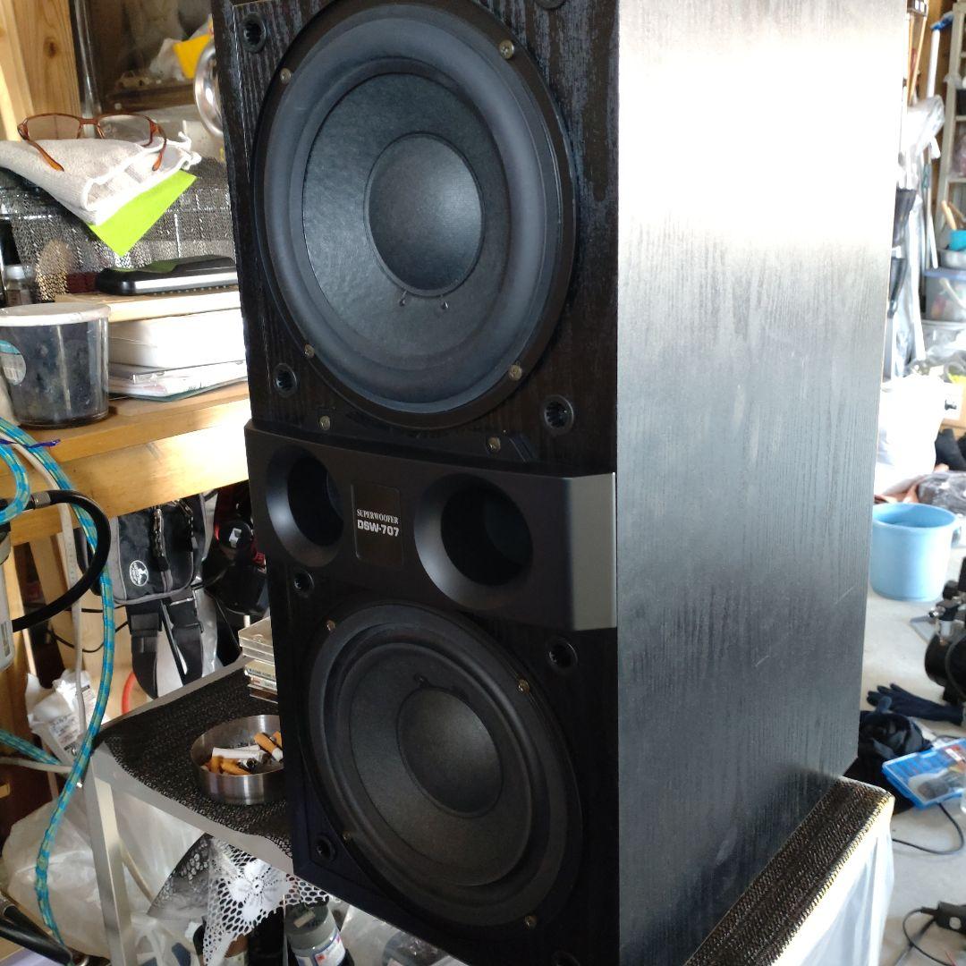 DENON DSW-707 サブウーファー ブラック動作品