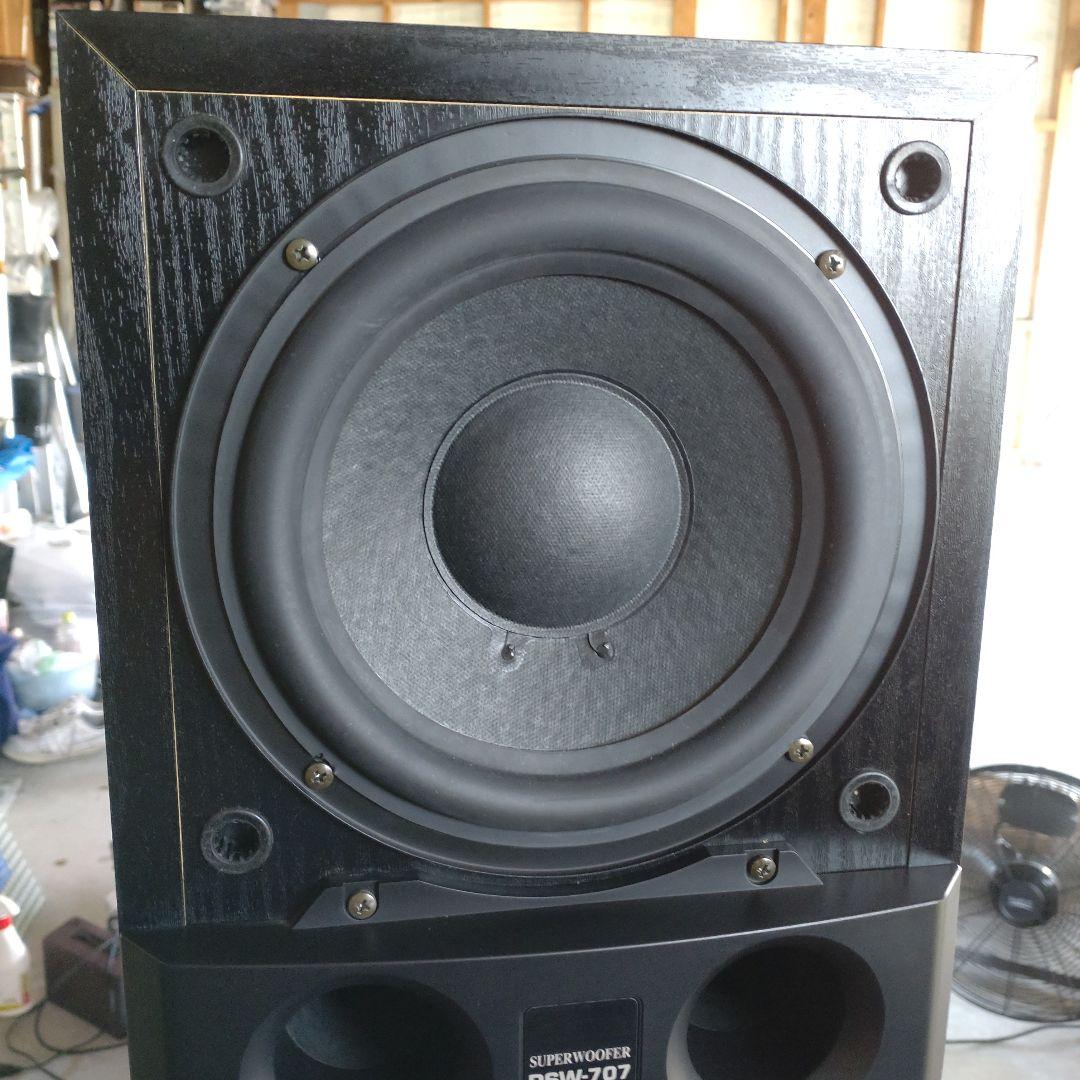DENON DSW-707 サブウーファー ブラック動作品