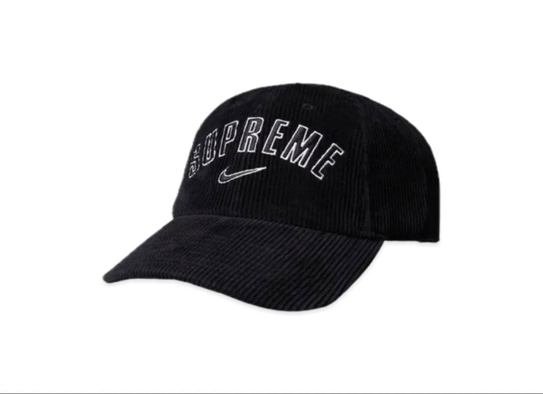帽子 Supreme Nike Arc Corduroy 6-Panel Black