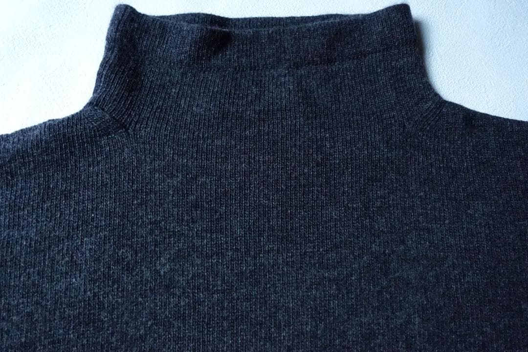 美品Max Maraマックスマーラ☆イタリア製 ウール混ハイネックニットLグレー