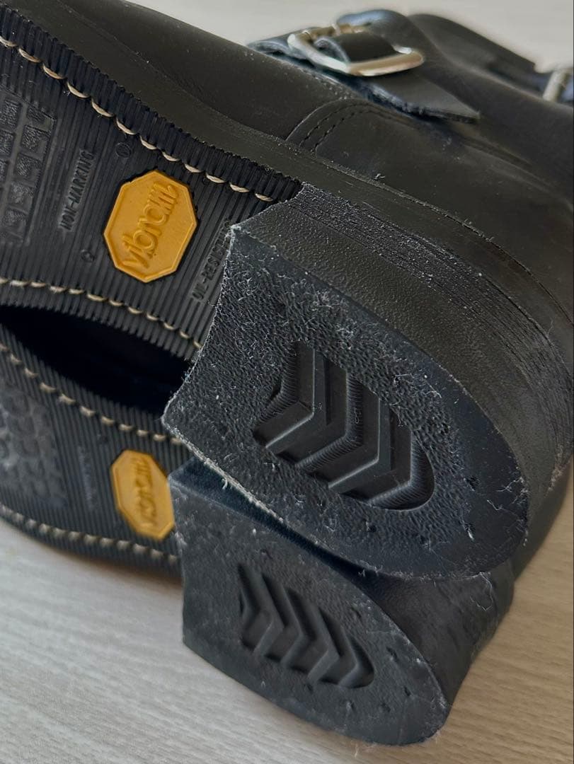 【最終整理】Chippewa チペワ USA製 エンジニアブーツ 7D 黒 本革