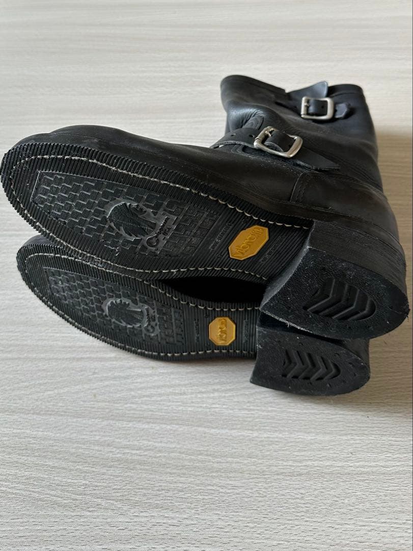 【最終整理】Chippewa チペワ USA製 エンジニアブーツ 7D 黒 本革