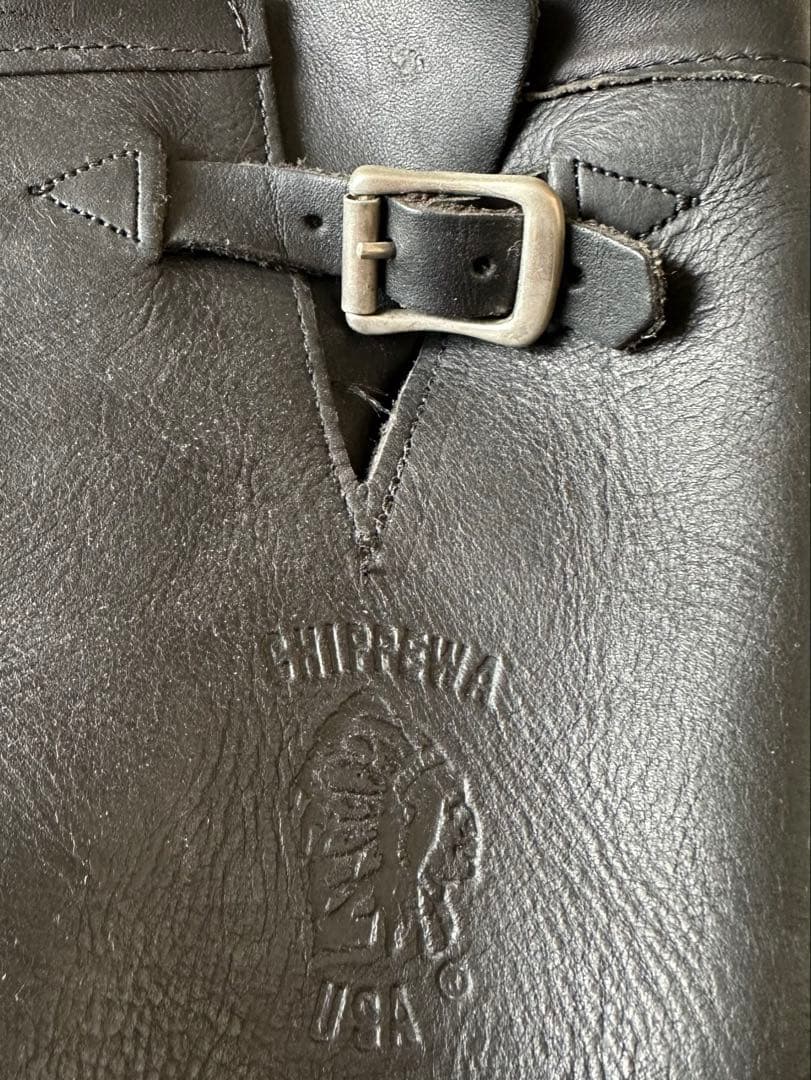 【最終整理】Chippewa チペワ USA製 エンジニアブーツ 7D 黒 本革