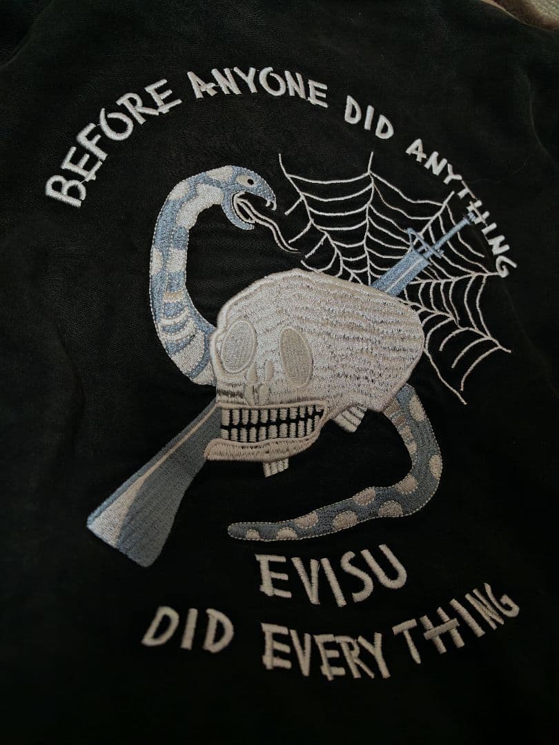 EVISU 日本限定 スカル ヘビ スカジャン unisex vintage 珍