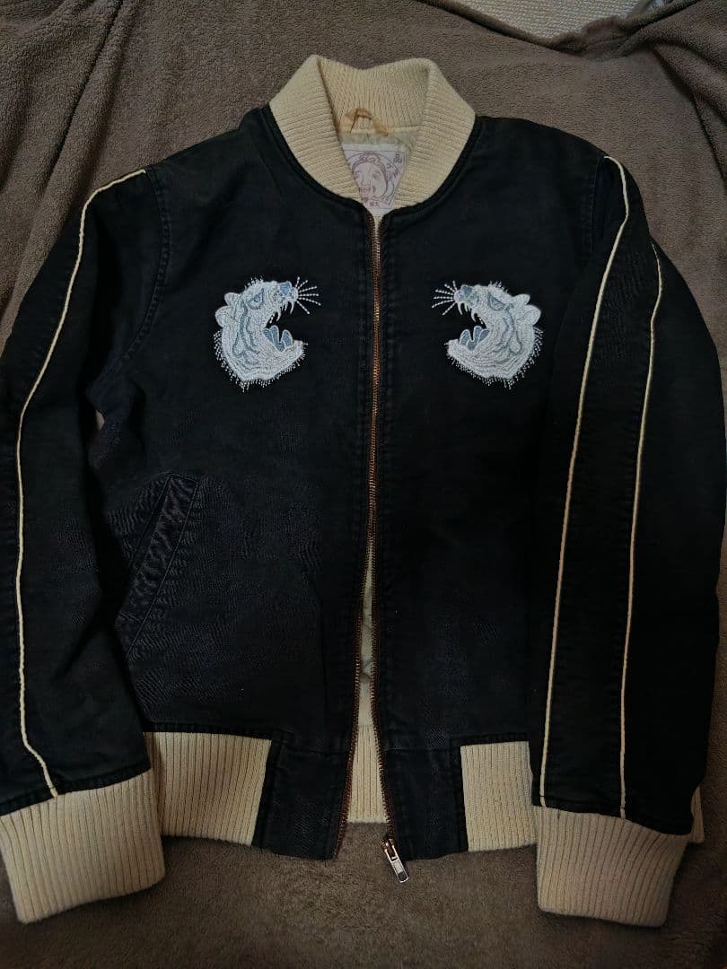 EVISU 日本限定 スカル ヘビ スカジャン unisex vintage 珍