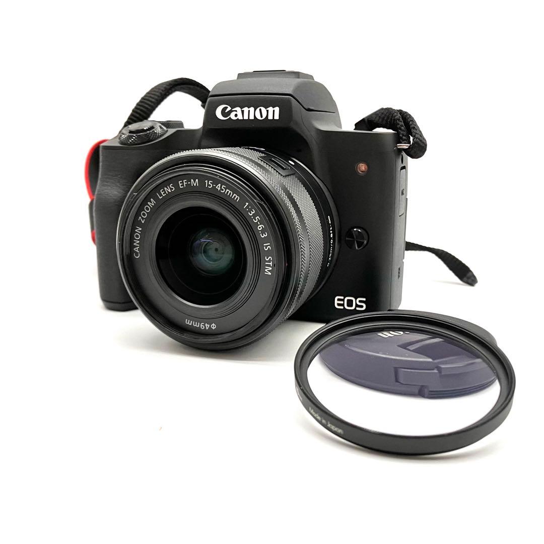 Wi-Fi対応♪ Canon EOS Kiss M ブラック 15-45mm
