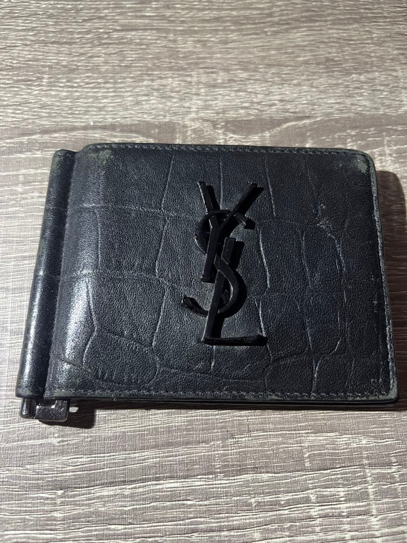 SAINT LAURENT ブラック マネークリップ