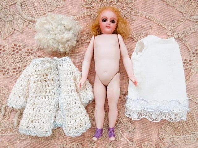 ヴィンテージ　ミニョネット　ビスクドール　アーティスト　☆　キャシーハンセン女史