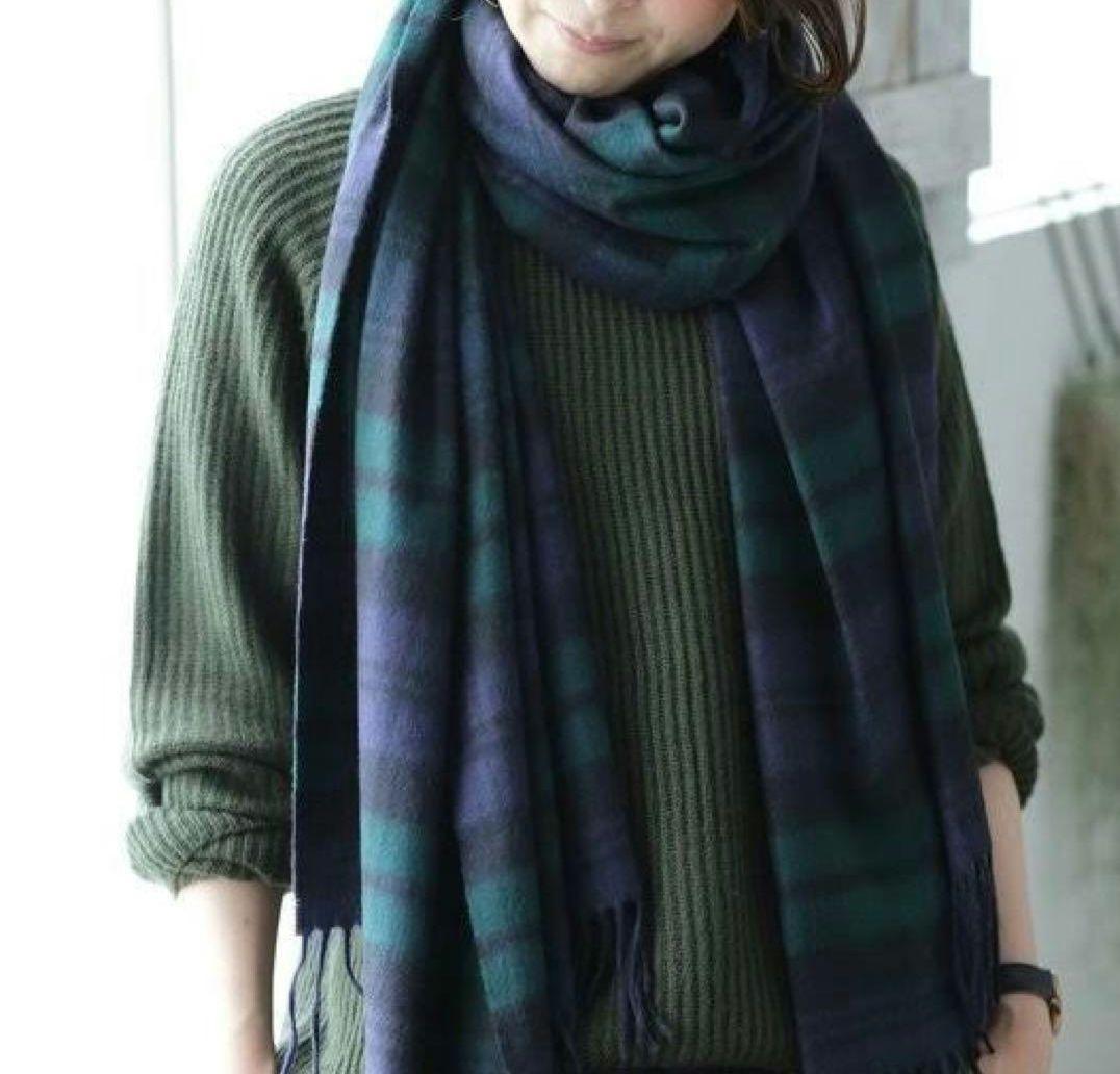 【新品未使用】Johnstons of Elgin 大判カシミヤストール