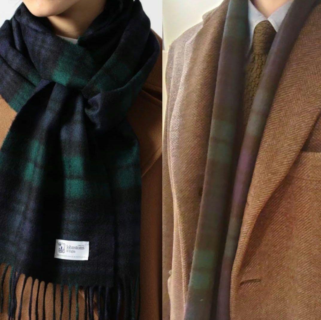 【新品未使用】Johnstons of Elgin 大判カシミヤストール