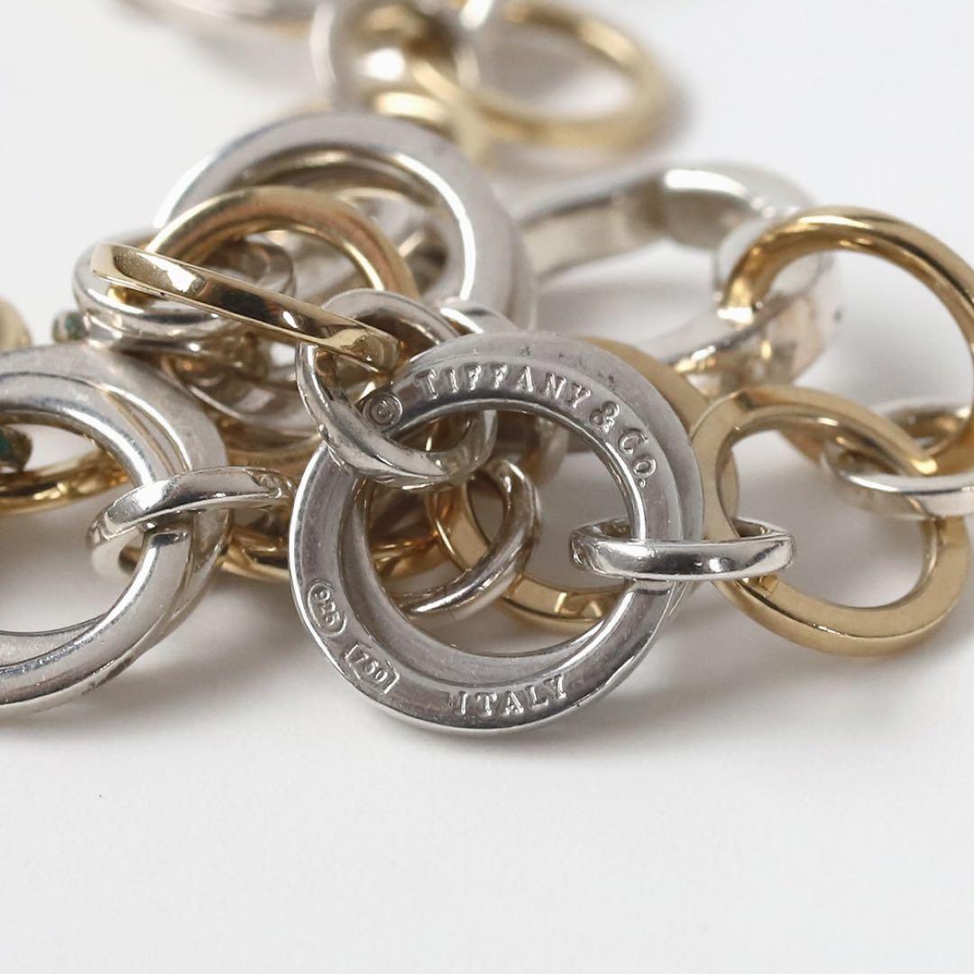 Tiffany ティファニー サークル コンビブレスレット 925 750
